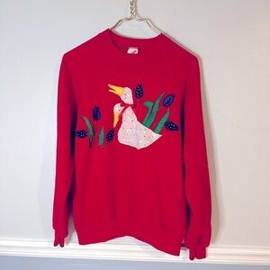 Vintage Jerzees Duck Sweatshirt Large